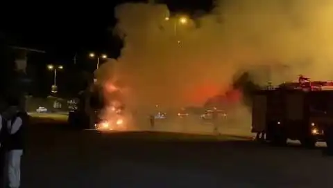 Zonguldak'ta Seyir Halindeki TIR, Korkunç Alevlere Teslim Oldu!