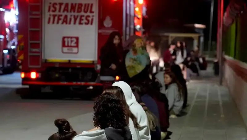 2,500 Kişilik Kız Öğrenci Yurdunda Yangın Panik Yaratıyor