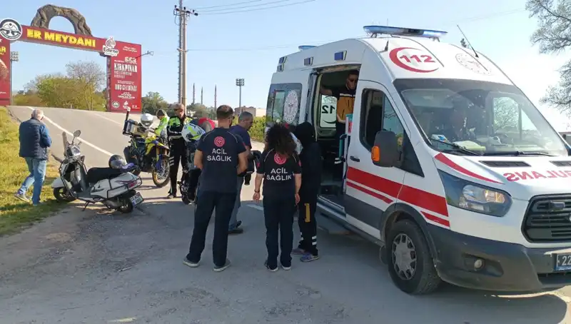 Edirne'de Motosiklet Kazası: Korkutan Anlar ve Sonrası
