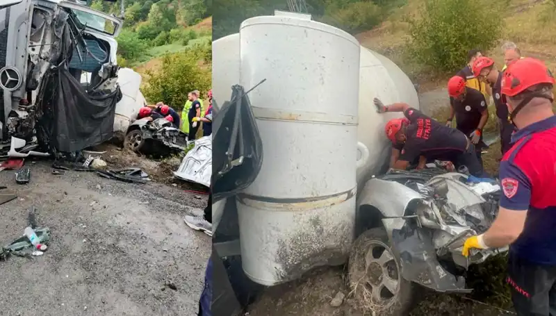 Beton Mikseri Otomobilin Üzerine Devrildi: Korkunç Kaza 1 Hayat Aldı, 1 Yaralı